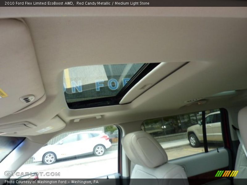 Red Candy Metallic / Medium Light Stone 2010 Ford Flex Limited EcoBoost AWD