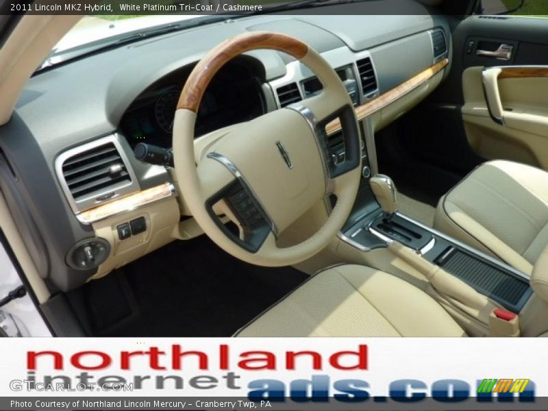 White Platinum Tri-Coat / Cashmere 2011 Lincoln MKZ Hybrid