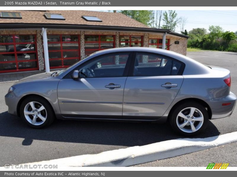 Titanium Gray Metallic / Black 2005 Mazda MAZDA3 i Sedan