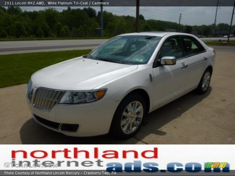 White Platinum Tri-Coat / Cashmere 2011 Lincoln MKZ AWD