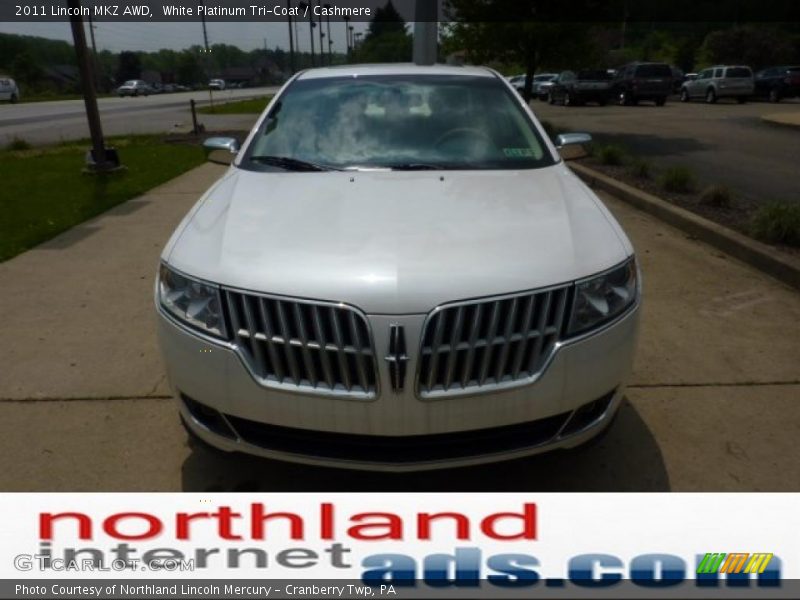 White Platinum Tri-Coat / Cashmere 2011 Lincoln MKZ AWD