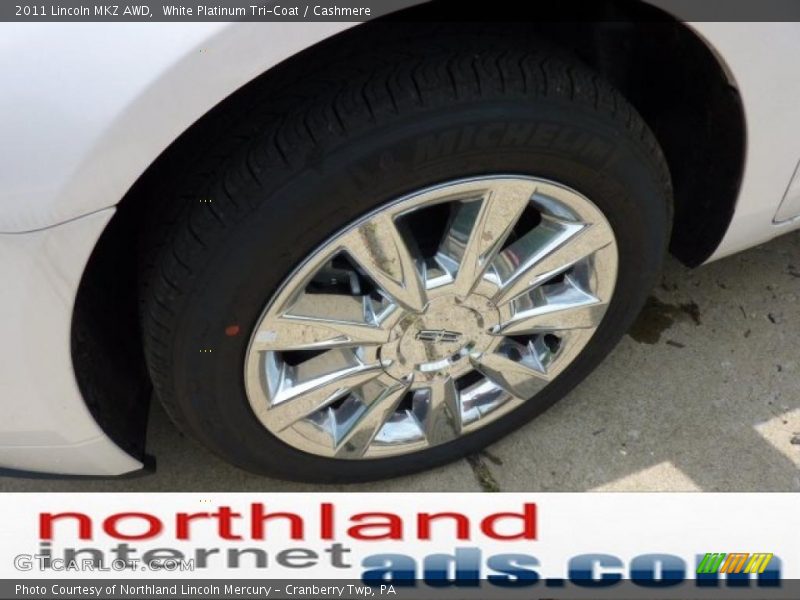 White Platinum Tri-Coat / Cashmere 2011 Lincoln MKZ AWD