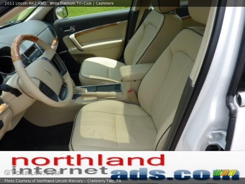 White Platinum Tri-Coat / Cashmere 2011 Lincoln MKZ AWD