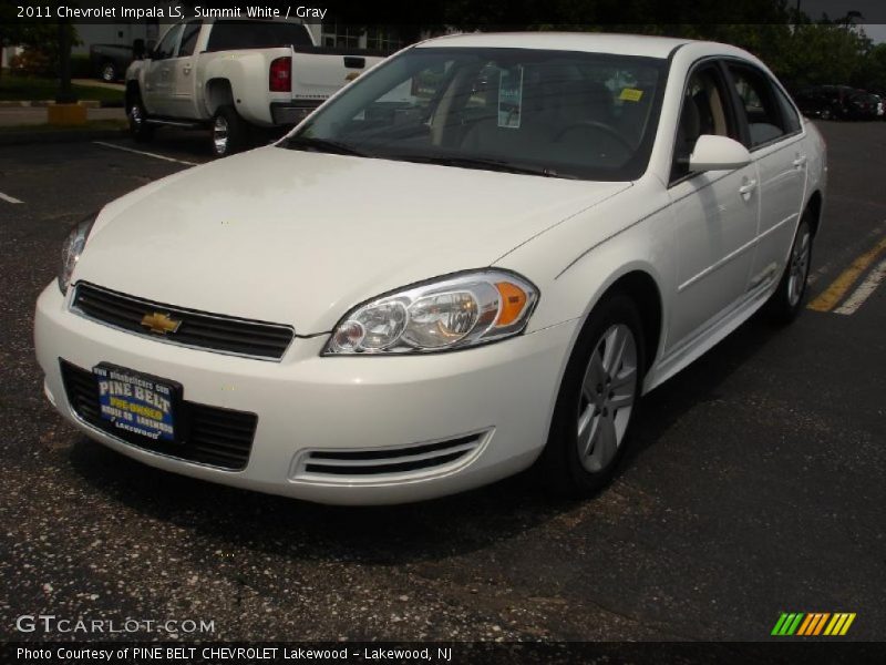 Summit White / Gray 2011 Chevrolet Impala LS
