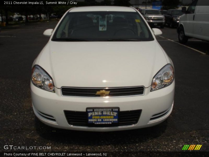 Summit White / Gray 2011 Chevrolet Impala LS