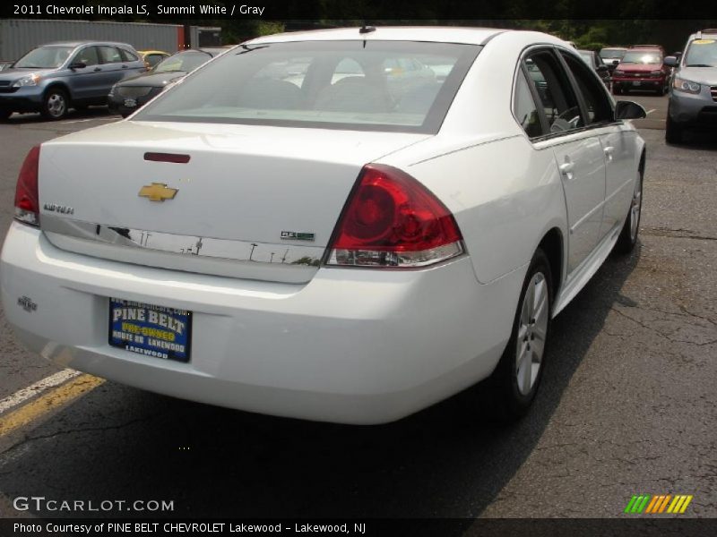 Summit White / Gray 2011 Chevrolet Impala LS