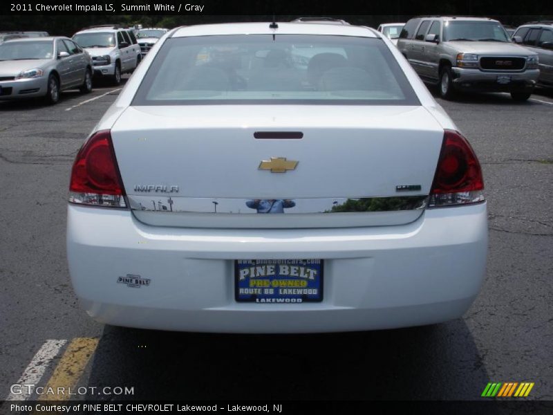 Summit White / Gray 2011 Chevrolet Impala LS