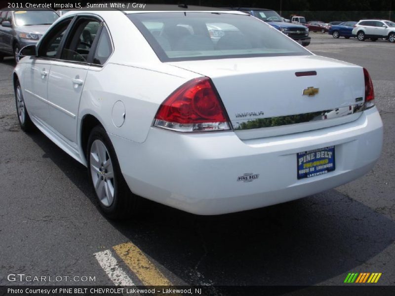 Summit White / Gray 2011 Chevrolet Impala LS