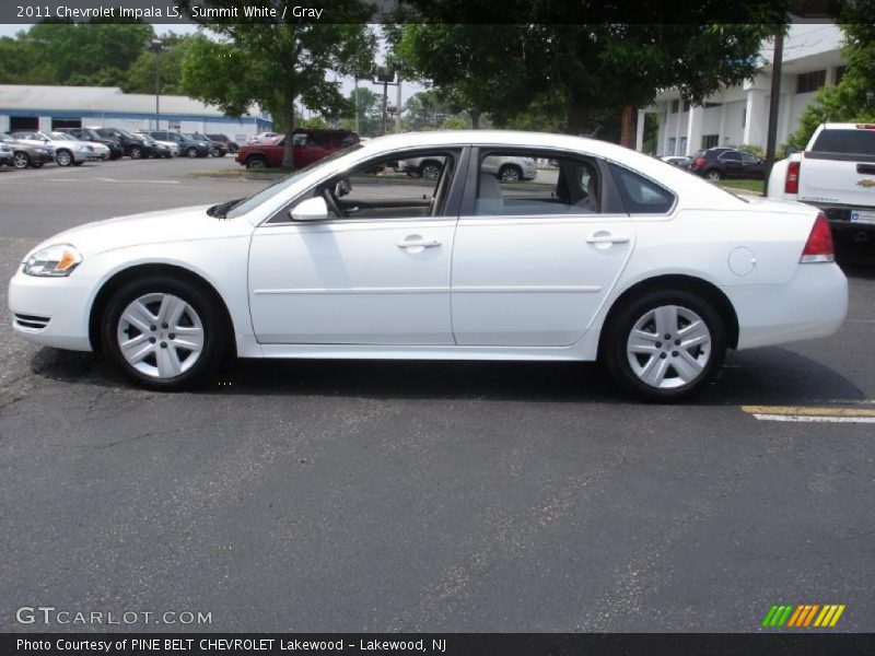 Summit White / Gray 2011 Chevrolet Impala LS