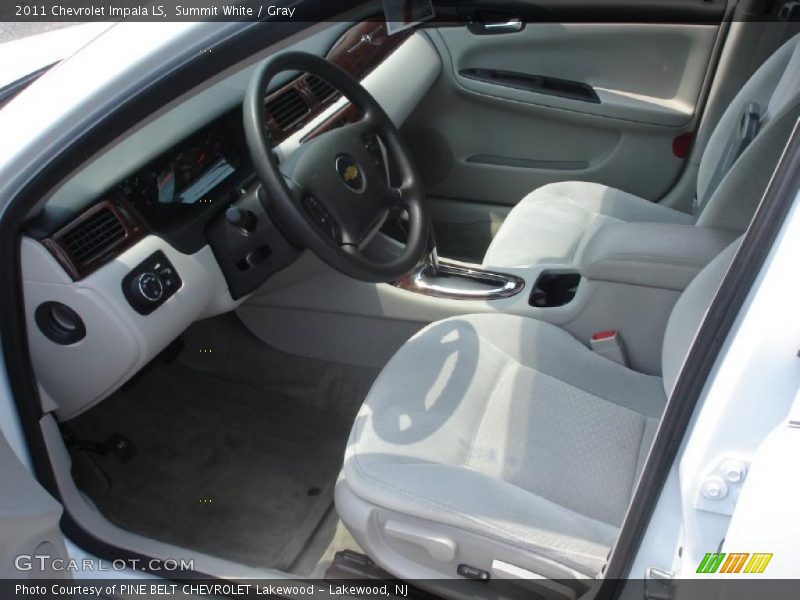 Summit White / Gray 2011 Chevrolet Impala LS