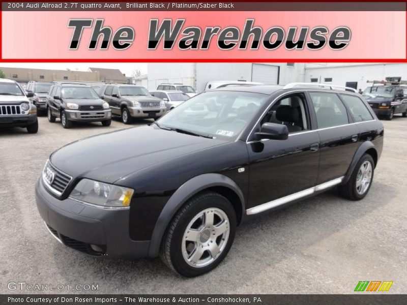 Brilliant Black / Platinum/Saber Black 2004 Audi Allroad 2.7T quattro Avant