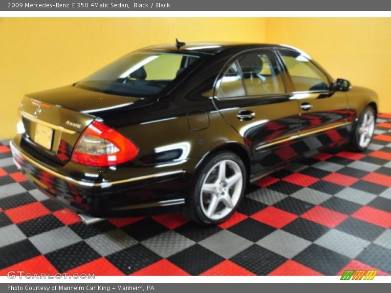 Black / Black 2009 Mercedes-Benz E 350 4Matic Sedan