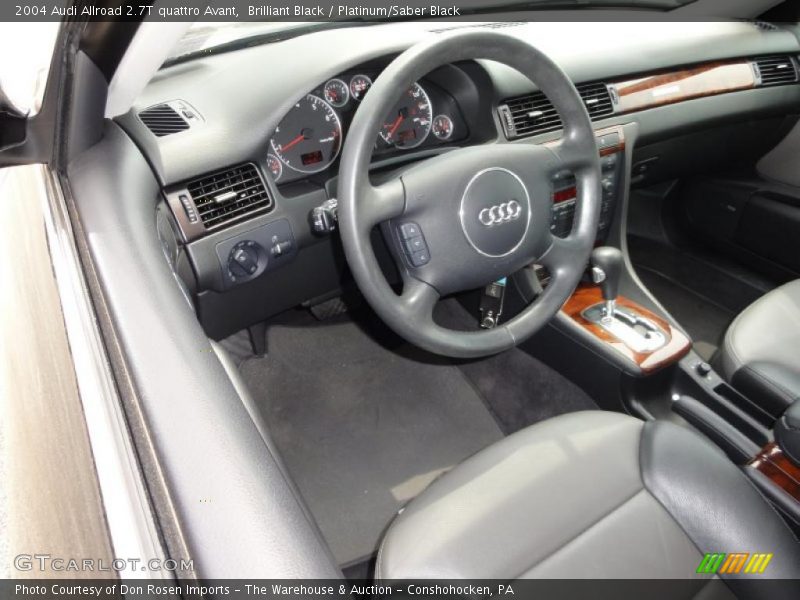 Brilliant Black / Platinum/Saber Black 2004 Audi Allroad 2.7T quattro Avant