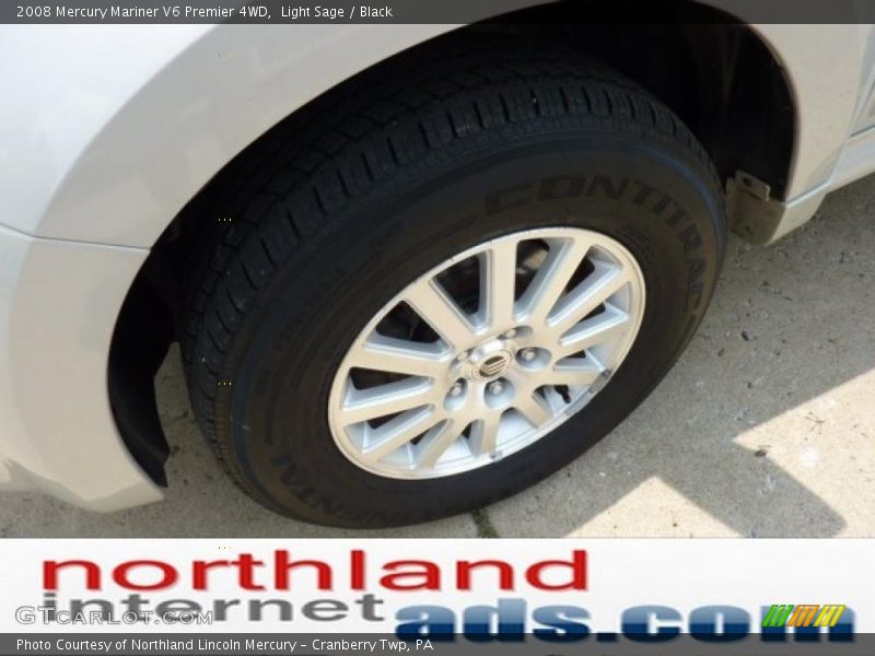 Light Sage / Black 2008 Mercury Mariner V6 Premier 4WD