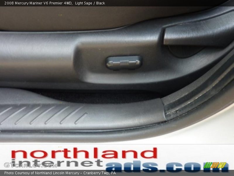 Light Sage / Black 2008 Mercury Mariner V6 Premier 4WD