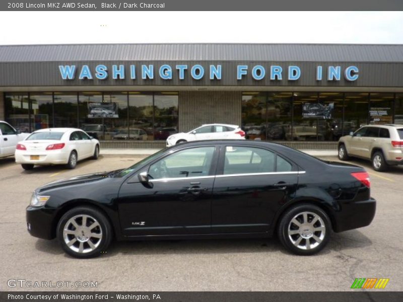 Black / Dark Charcoal 2008 Lincoln MKZ AWD Sedan