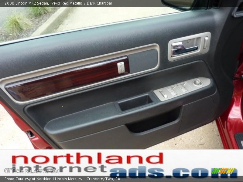 Vivid Red Metallic / Dark Charcoal 2008 Lincoln MKZ Sedan