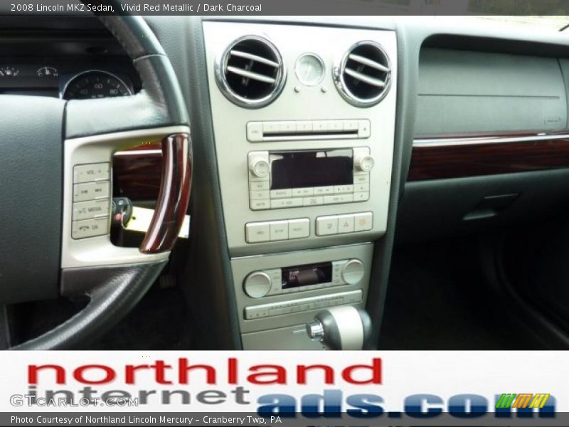 Vivid Red Metallic / Dark Charcoal 2008 Lincoln MKZ Sedan