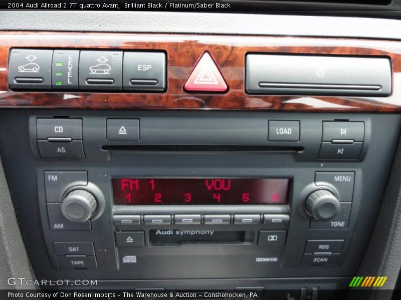 Brilliant Black / Platinum/Saber Black 2004 Audi Allroad 2.7T quattro Avant
