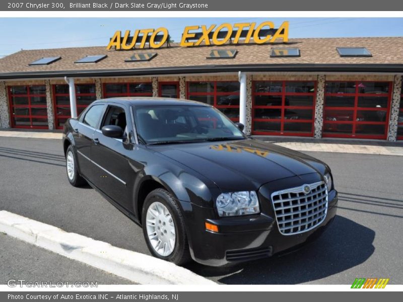 Brilliant Black / Dark Slate Gray/Light Graystone 2007 Chrysler 300
