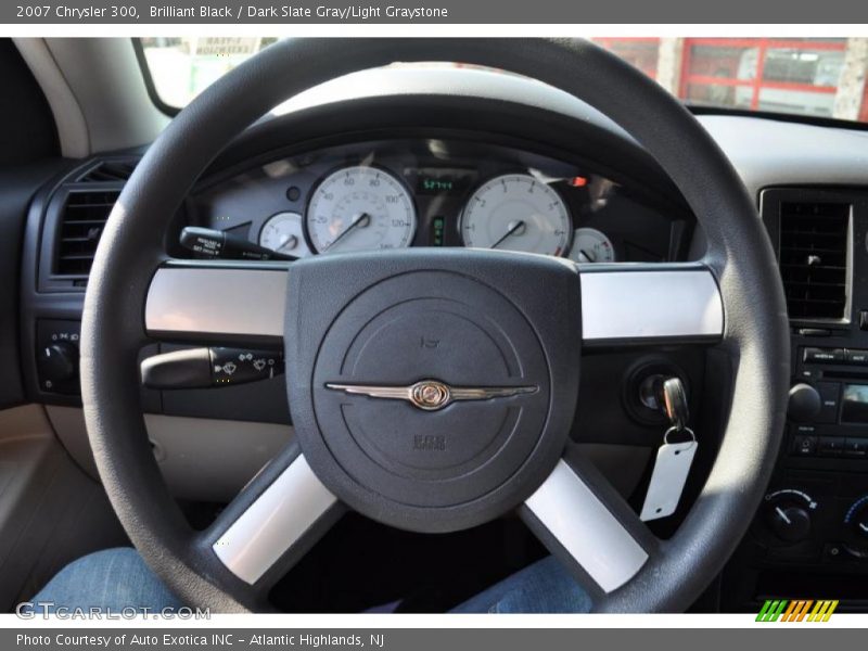 Brilliant Black / Dark Slate Gray/Light Graystone 2007 Chrysler 300