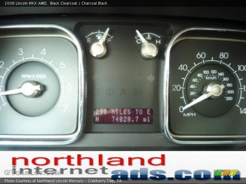 Black Clearcoat / Charcoal Black 2008 Lincoln MKX AWD