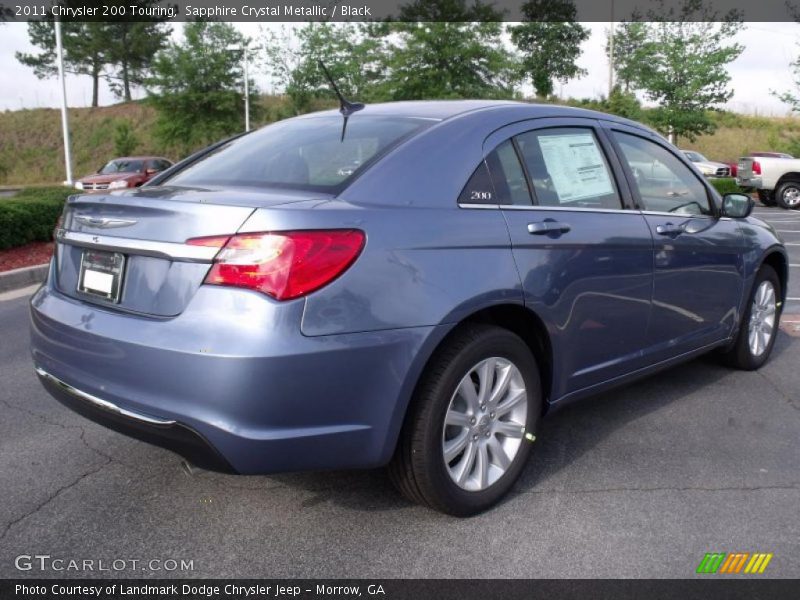 Sapphire Crystal Metallic / Black 2011 Chrysler 200 Touring