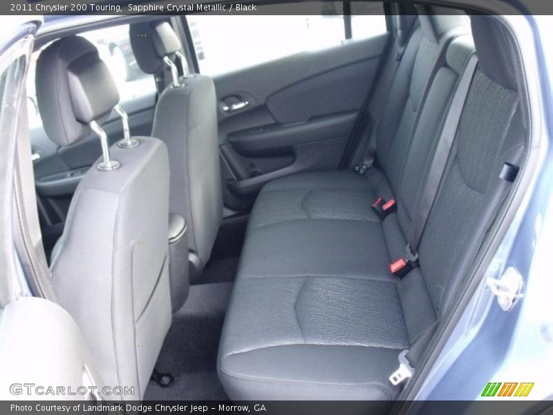 Sapphire Crystal Metallic / Black 2011 Chrysler 200 Touring