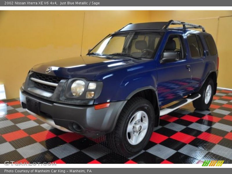 Just Blue Metallic / Sage 2002 Nissan Xterra XE V6 4x4