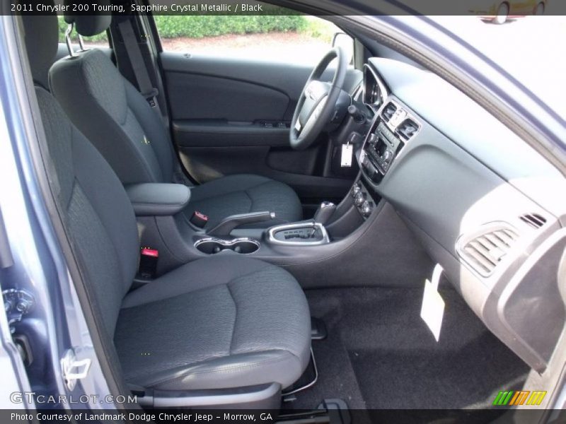 Sapphire Crystal Metallic / Black 2011 Chrysler 200 Touring