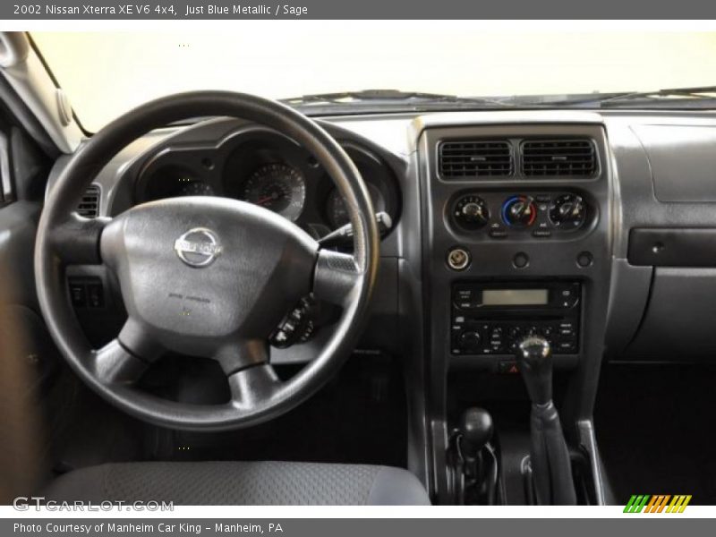 Just Blue Metallic / Sage 2002 Nissan Xterra XE V6 4x4