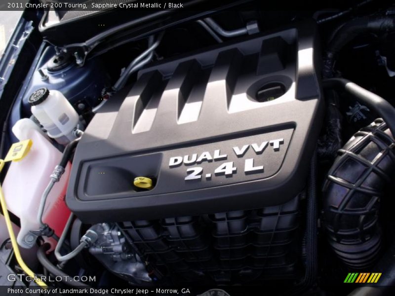 Sapphire Crystal Metallic / Black 2011 Chrysler 200 Touring