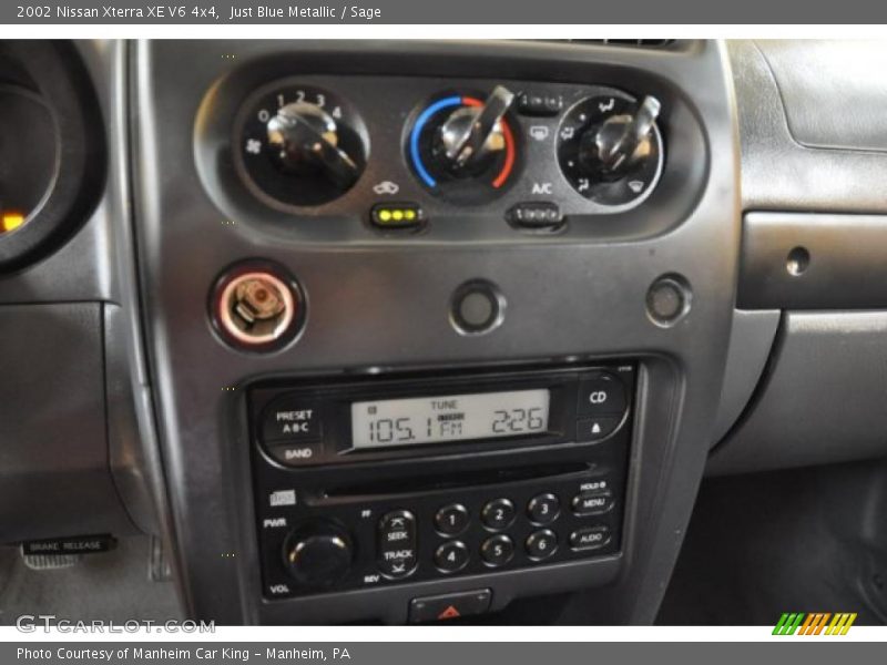 Just Blue Metallic / Sage 2002 Nissan Xterra XE V6 4x4