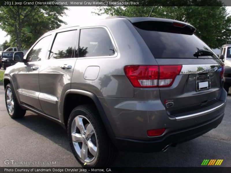 Mineral Gray Metallic / New Saddle/Black 2011 Jeep Grand Cherokee Overland