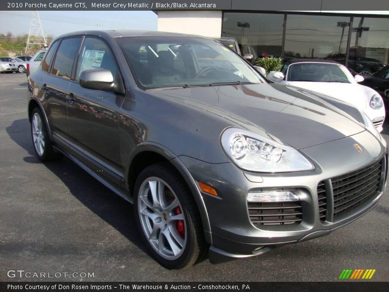 Meteor Grey Metallic / Black/Black Alcantara 2010 Porsche Cayenne GTS