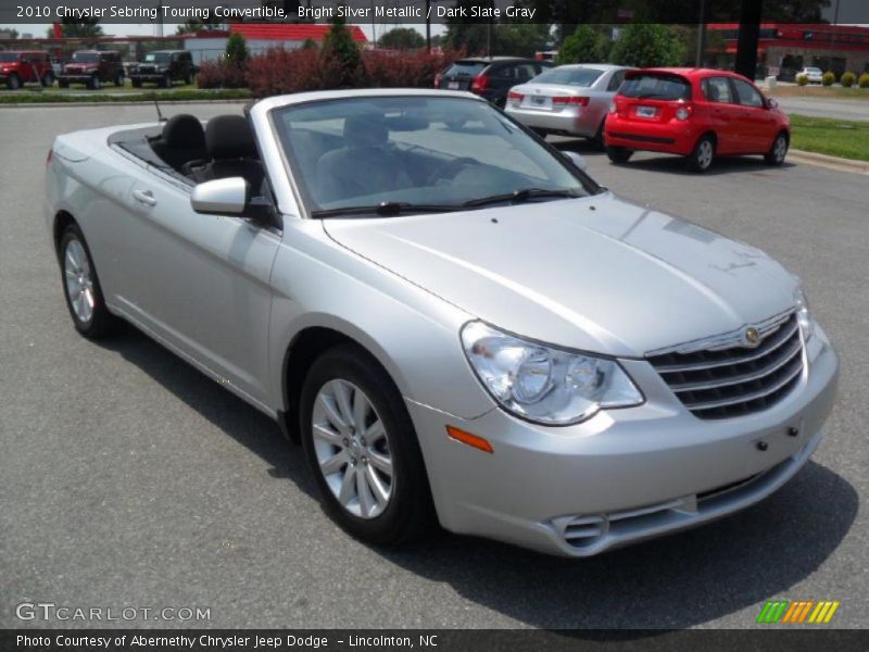 Bright Silver Metallic / Dark Slate Gray 2010 Chrysler Sebring Touring Convertible