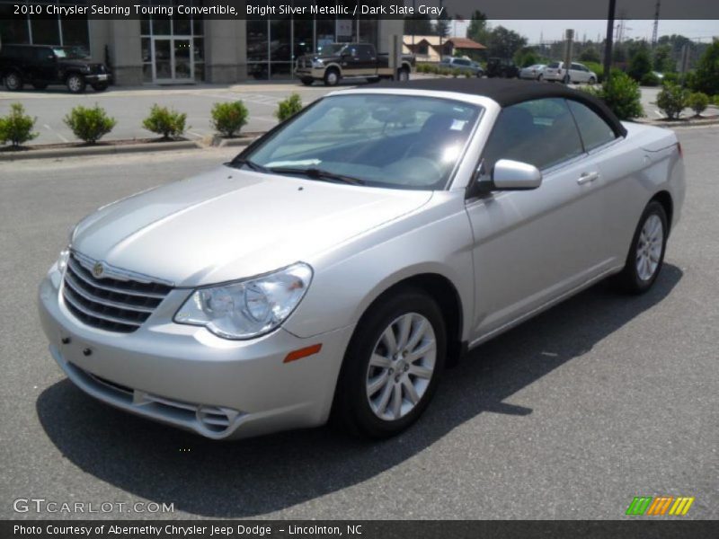 Bright Silver Metallic / Dark Slate Gray 2010 Chrysler Sebring Touring Convertible