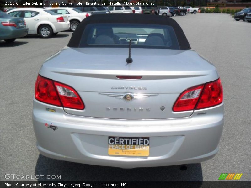 Bright Silver Metallic / Dark Slate Gray 2010 Chrysler Sebring Touring Convertible