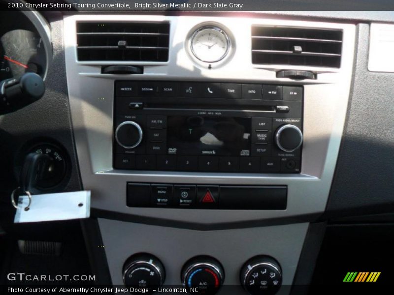 Bright Silver Metallic / Dark Slate Gray 2010 Chrysler Sebring Touring Convertible