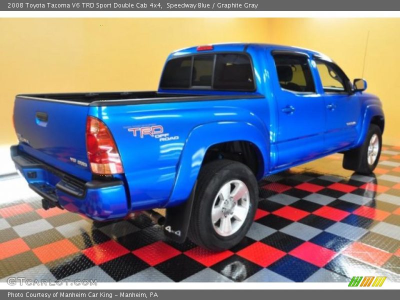 Speedway Blue / Graphite Gray 2008 Toyota Tacoma V6 TRD Sport Double Cab 4x4