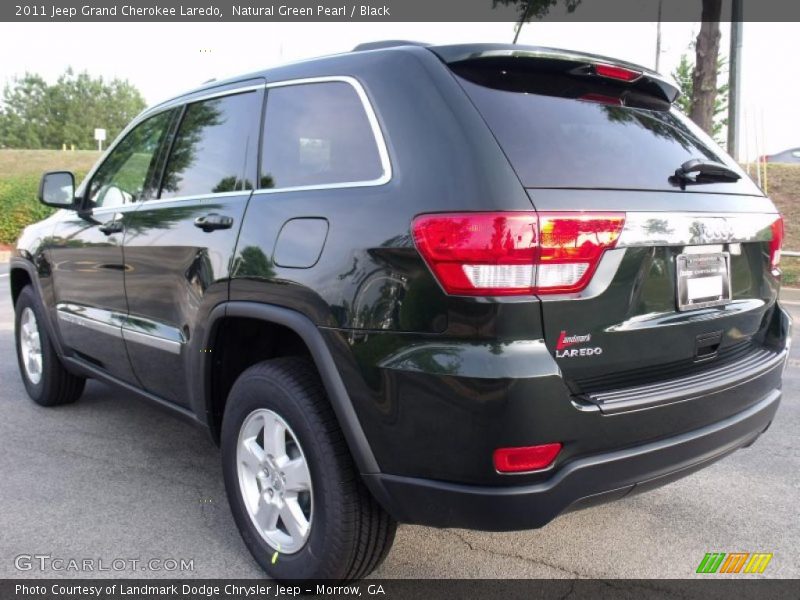 Natural Green Pearl / Black 2011 Jeep Grand Cherokee Laredo