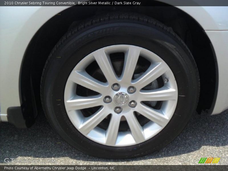 Bright Silver Metallic / Dark Slate Gray 2010 Chrysler Sebring Touring Convertible