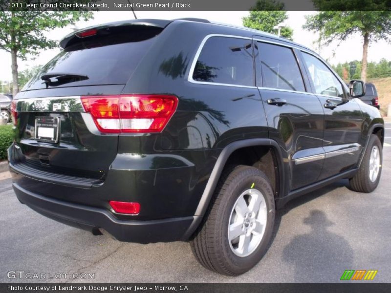 Natural Green Pearl / Black 2011 Jeep Grand Cherokee Laredo