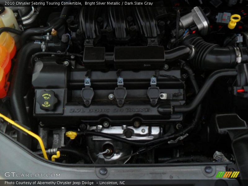 Bright Silver Metallic / Dark Slate Gray 2010 Chrysler Sebring Touring Convertible