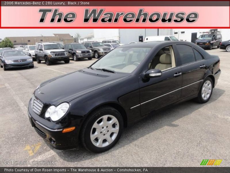 Black / Stone 2006 Mercedes-Benz C 280 Luxury