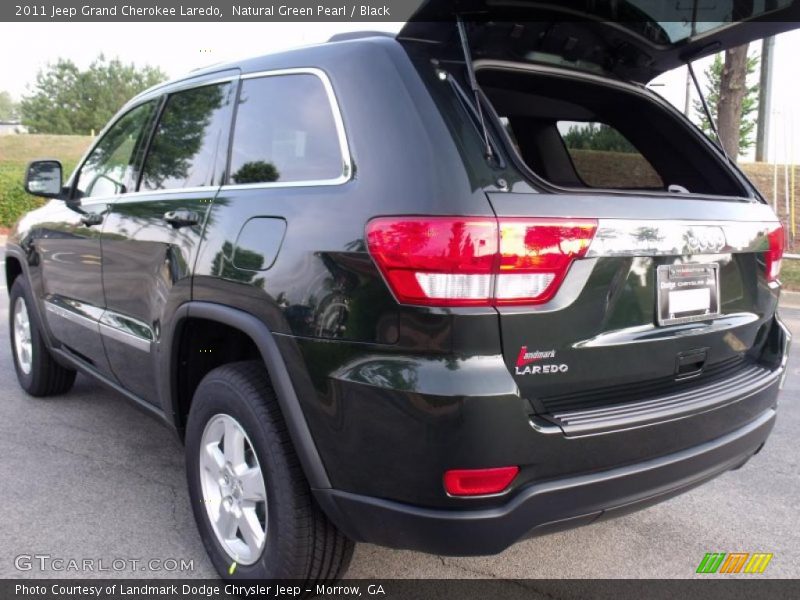 Natural Green Pearl / Black 2011 Jeep Grand Cherokee Laredo