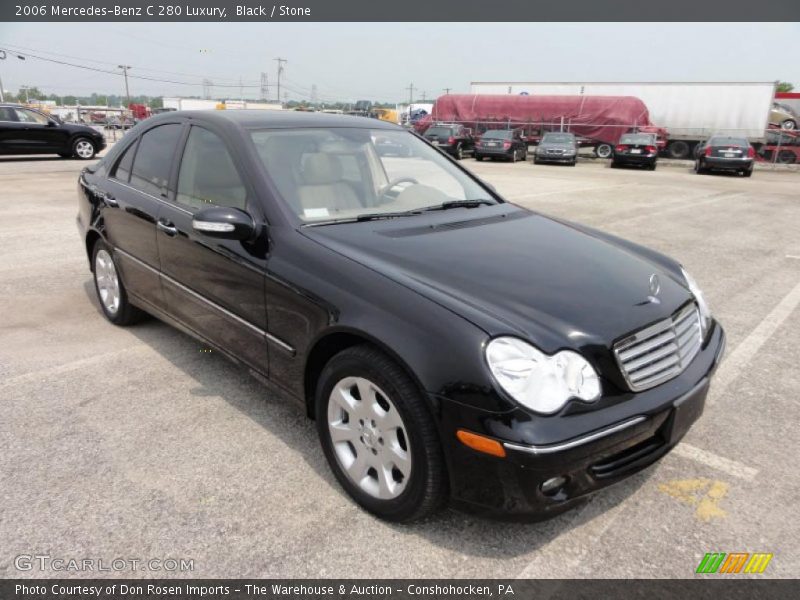 Black / Stone 2006 Mercedes-Benz C 280 Luxury