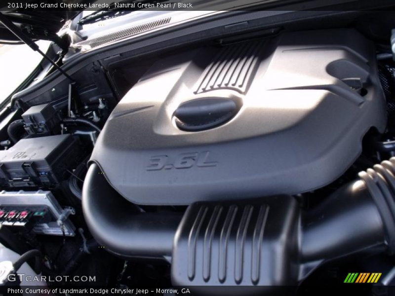 Natural Green Pearl / Black 2011 Jeep Grand Cherokee Laredo