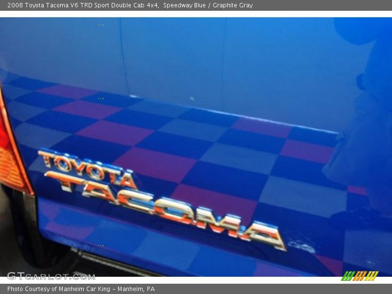 Speedway Blue / Graphite Gray 2008 Toyota Tacoma V6 TRD Sport Double Cab 4x4