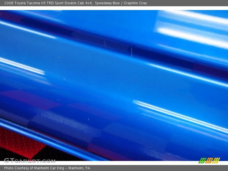Speedway Blue / Graphite Gray 2008 Toyota Tacoma V6 TRD Sport Double Cab 4x4